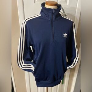 NWT [S] adidas Originals x Pop Bauer Track Top; Navy & White
